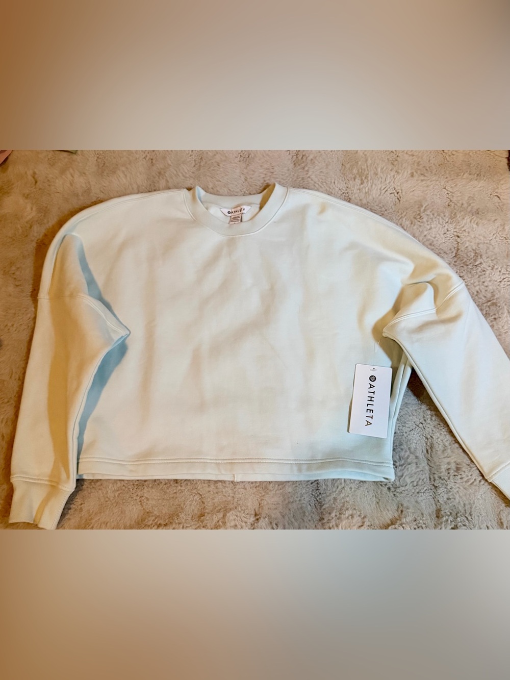 Athleta Mint Green Women's Crewneck Sweatshirt